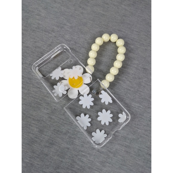 👯♀️Host Pick⚡️FREE w/$30 purch:SmileyDaisy Case w/Strap-SamsungGalaxy Z Flip 3 - Picture 5 of 7